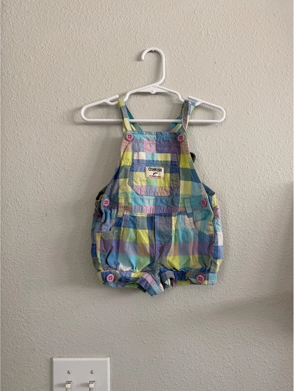 Oshkosk baby girl overalls 12m